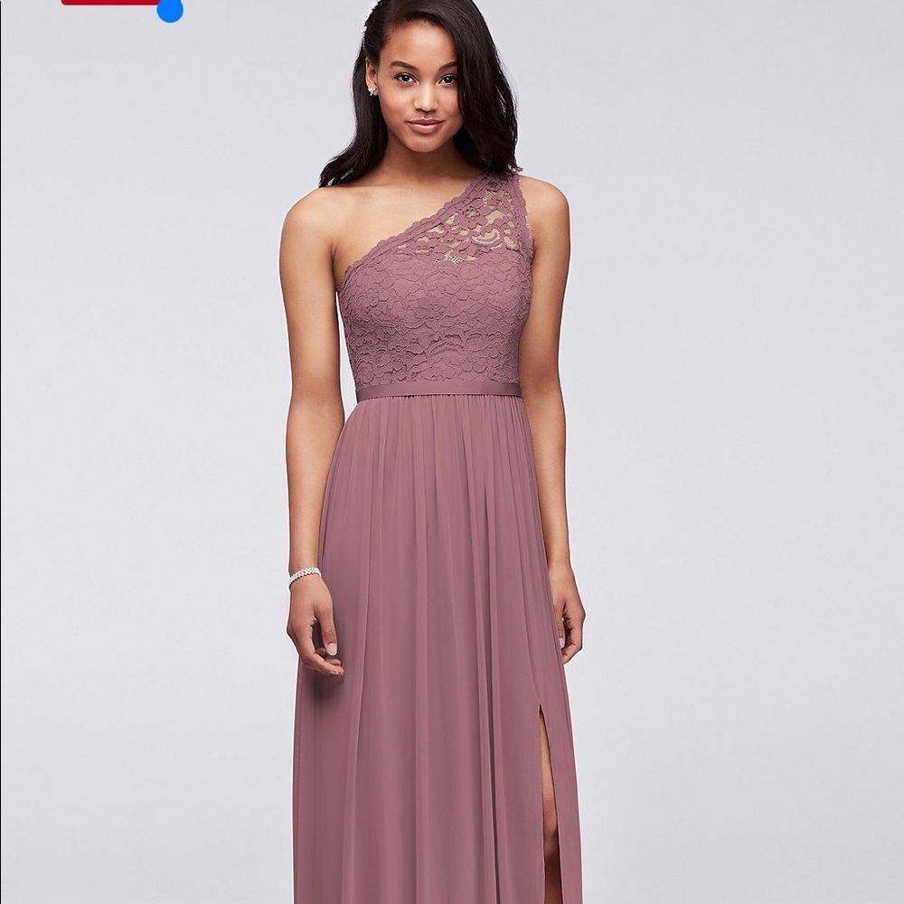 One shoulder quartz dress